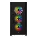 Miniatyrbild 2 av 6: CORSAIR iCUE 4000X RGB PC-fodral - Mid Tower - Härdat glas - Svart (CC9011204WW)