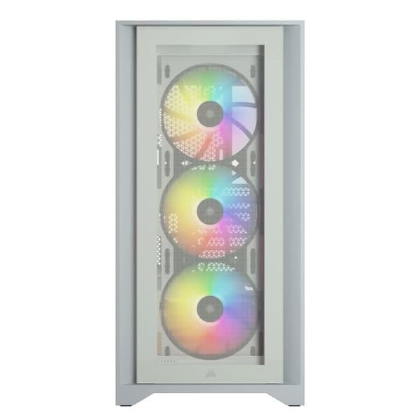 CORSAIR iCUE 4000X RGB PC-fodral - Mid Tower - Härdat glas - Vit (CC9011205WW)