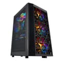 Miniatyrbild 3 av 4: Mars Gaming MCMESH Svart - Micro ATX PC-spelfodral - Total Mesh Design - 3x FRGB-fläkt