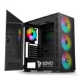 Miniatyrbild 1 av 2: SAVIO RAPTOR X1 ARGB ATX Gaming PC-fodral - RGB - 3 fläktar ingår