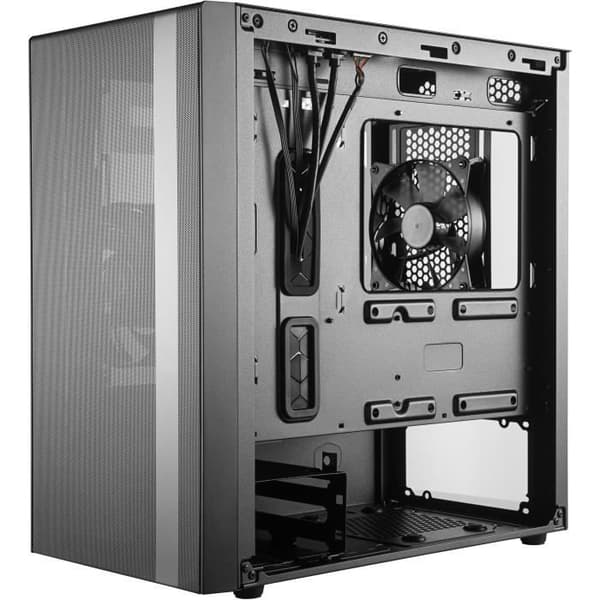 COOLER MASTER LTD PC CASE NR400 - 2x120 mm fläktar - Svart - Härdat glas - Micro ATX-format (MCB-NR400-KGNN-S00)