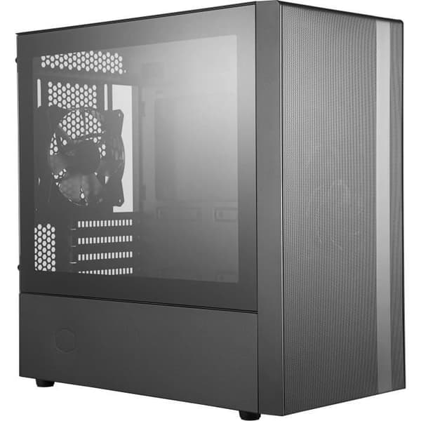 COOLER MASTER LTD PC CASE NR400 - 2x120 mm fläktar - Svart - Härdat glas - Micro ATX-format (MCB-NR400-KGNN-S00)