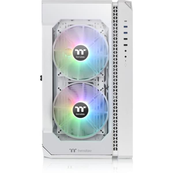 PC-fodral - THERMALTAKE - View 51 TG ARGB - Fodral utan strömförsörjning - Stort torn - E-ATX-format - Vit (CA-1Q6-00M6WN-00)