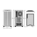 Miniatyrbild 5 av 5: Be Quiet Pure Base 500DX ATX datorfodral, vit (BGW38)