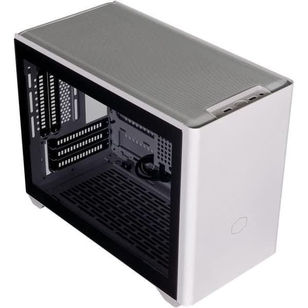 PC -fodral - COOLER MASTER - MasterBox NR200P - Vit - Mini -ITX - Stålpanel och härdat glas - Riser -kabel (MCB -NR200P -WGNN -S00)