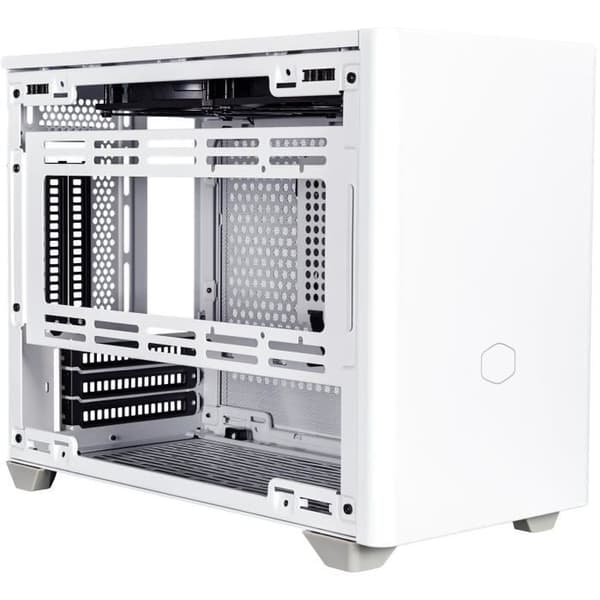 PC -fodral - COOLER MASTER - MasterBox NR200P - Vit - Mini -ITX - Stålpanel och härdat glas - Riser -kabel (MCB -NR200P -WGNN -S00)