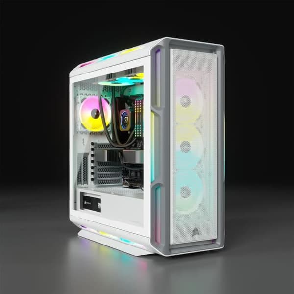 CORSAIR iCUE 5000T RGB ATX Mid-Tower PC-fodral - Vit (CC-9011231-WW)