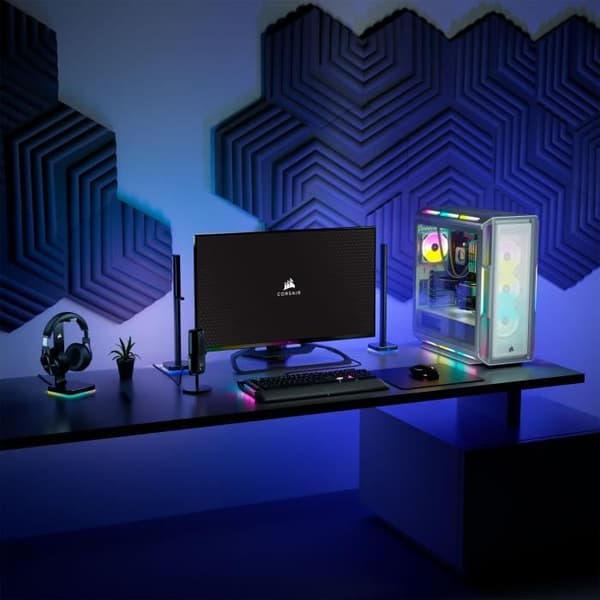 CORSAIR iCUE 5000T RGB ATX Mid-Tower PC-fodral - Vit (CC-9011231-WW)