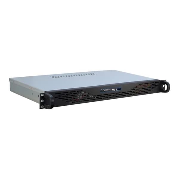 Inter-Tech IPC 1U-K-125L Rackmonterbar 1U mini ITX utan USB-strömförsörjning