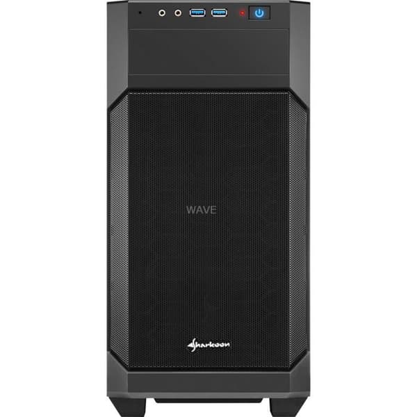 PC-chassi - Sharkoon - V1000 - Midi Tower - Micro ATX - Ingen strömförsörjning - Svart