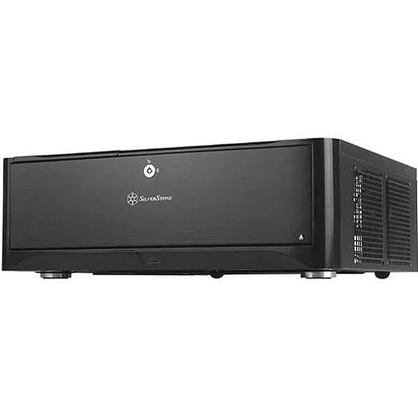 SilverStone SST-GD06B - Grandia Micro ATX HTPC datorfodral, Silent Airflow High Performance, svart