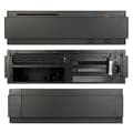 Miniatyrbild 2 av 4: SILVERSTONE SST-ML07B Slim HTPC Mini-ITX PC-fodral - Svart - 4 interna fack - 3 fläktplatser
