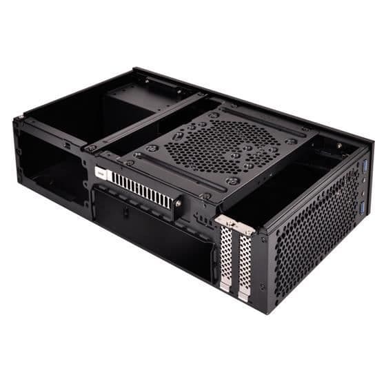 SilverStone SST-ML09B - Milo Silent HTPC Mini-ITX Slim datorfodral, svart