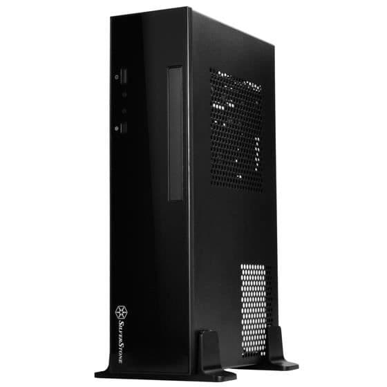 SilverStone SST-ML09B - Milo Silent HTPC Mini-ITX Slim datorfodral, svart