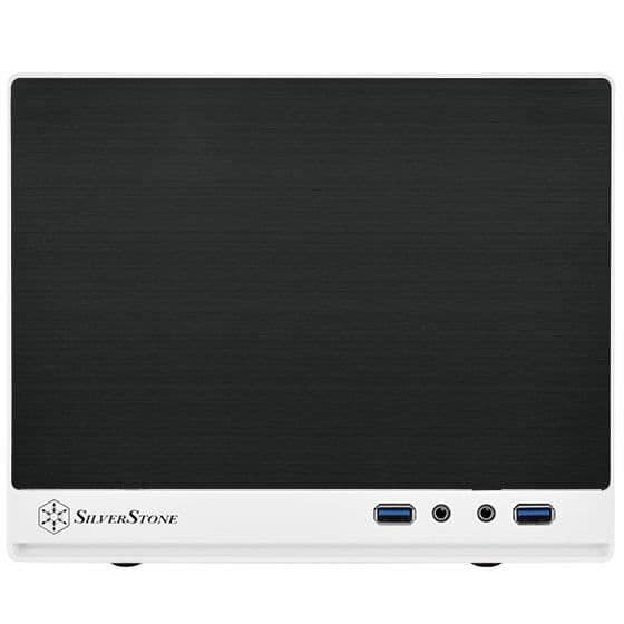 SilverStone SST-SG13WB-Q - Sugo Compact Mini-ITX Cube datorfodral, frontpanel i plast med en konstgjord aluminiumfinish, svart...