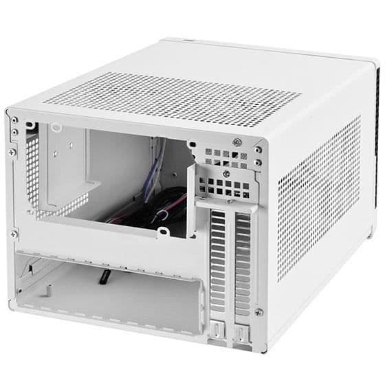 SilverStone SST-SG13WB-Q - Sugo Compact Mini-ITX Cube datorfodral, frontpanel i plast med en konstgjord aluminiumfinish, svart...