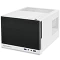 Miniatyrbild 1 av 4: SilverStone SST-SG13WB-Q - Sugo Compact Mini-ITX Cube datorfodral, frontpanel i plast med en konstgjord aluminiumfinish, svart...