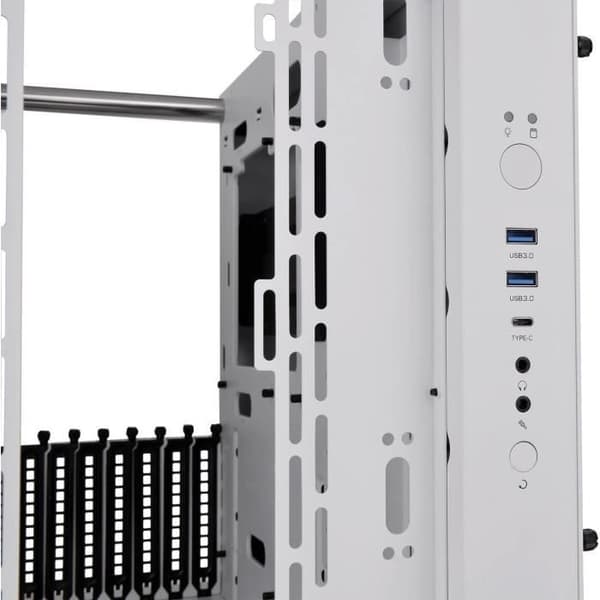 PC-chassi - Thermaltake - Core P3 TG Pro Snow White - ATX - Tur - Utmärkt ventilation