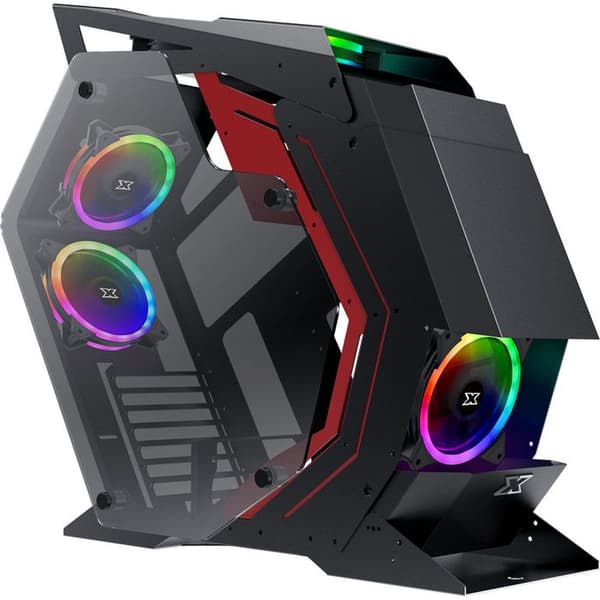 Mellan ATX-torn - AeroCool - Scape V3 RGB - Glaspanel - 3 ARGB-fläktar - Svart Svart