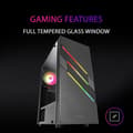 Miniatyrbild 3 av 4: Mars Gaming MC-U3 RGB Mid-Tower E-ATX PC-fodral med glaspanel - svart - TU