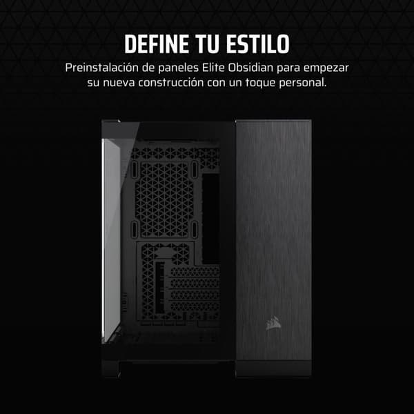 Mini Tour Chassi Micro ATX - CORSAIR - 2500X - Glaspaneler - Svart/Grå - Elegant design