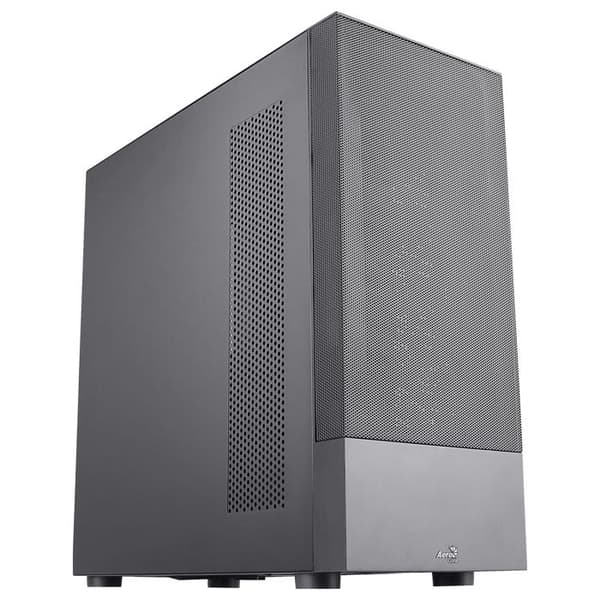 PC-chassi ATX - Aerocool - CIPHERBKV1 - Vertikal GPU-montage - 12 st 3,5" fack - Nätverksdesign