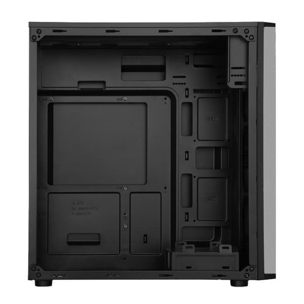 ATX Mellanstor PC Chassi - ITek - Prime Dark - 500W Strömförsörjning - Glaspanel - Svart