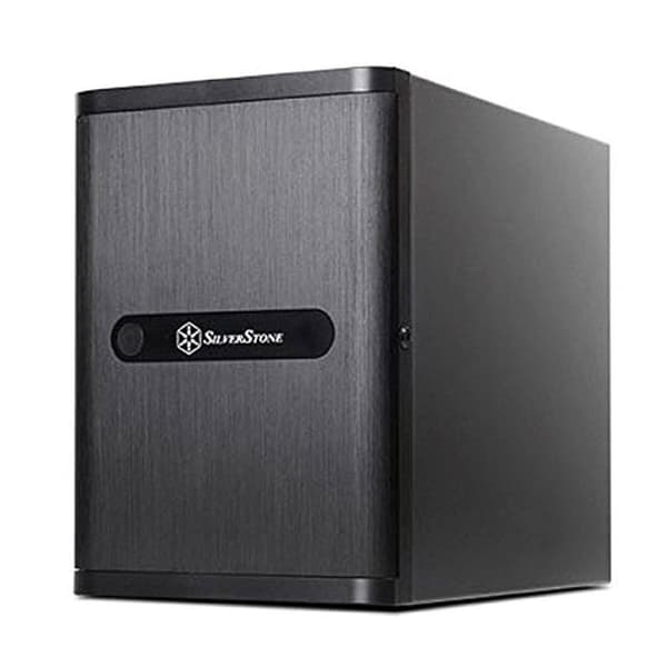 SILVERSTONE SST-DS380 Mini-ITX Fodral - Förvaring med dörr, Svart Svart