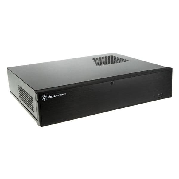 SilverStone SST-ML04B - Milo HTPC Micro ATX Silent Slim Datorfodral, svart
