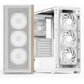 Miniatyrbild 2 av 2: AeroCool Tornbyggnad D501A, front i diffus trämesh, stöd för 360 mm radiator, 11 platser
