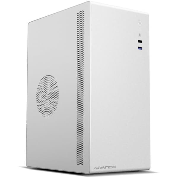 Chassi PC - OPTIMA SERIE - Silver - mATX / mITX - 4 expansionsportar - 100% metalldesign Svart