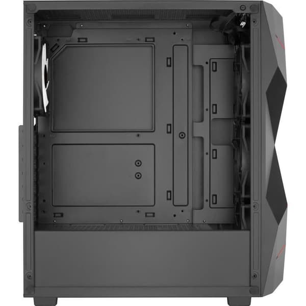 PC-fodral - AEROCOOL - Volcan G v1 (svart) - Medium tower - ATX-format - Utan strömförsörjning