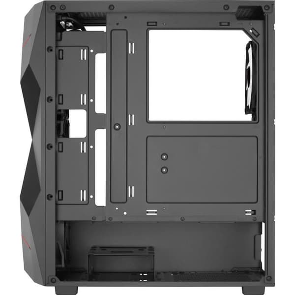 PC-fodral - AEROCOOL - Volcan G v1 (svart) - Medium tower - ATX-format - Utan strömförsörjning