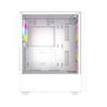 Miniatyrbild 3 av 4: PC-fodral - Gembird sidopaneler Fornax 4000 ATX datorfodral - ARGB bakgrundsbelysning baltas