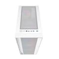 Miniatyrbild 4 av 4: PC-fodral - Gembird sidopaneler Fornax 4000 ATX datorfodral - ARGB bakgrundsbelysning baltas