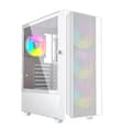 Miniatyrbild 1 av 4: PC-fodral - Gembird sidopaneler Fornax 4000 ATX datorfodral - ARGB bakgrundsbelysning baltas