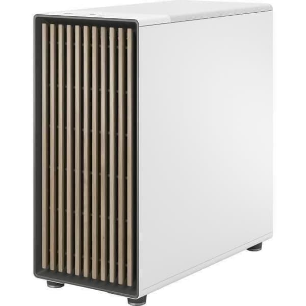 PC-fodral - FRACTAL DESIGN - North XL Chalk White TG Clear - FD-C-NOR1X-04 - E-ATX - Elegant trä- och legeringsdesign