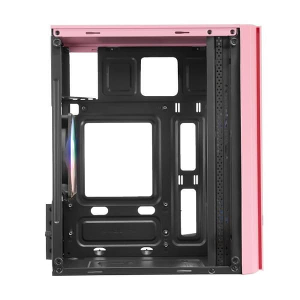 Mikro ATX PC-chassi - Mars Gaming - MC300 Rosa - Härdat Glas - 3 FRGB-fläktar - Total-Mesh