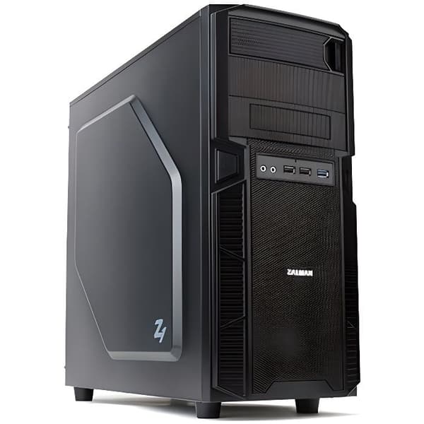 ZALMAN Z1 PC CASE - Medium Tower - USB3.0 - Svart - ATX-format (ZM-Z1)