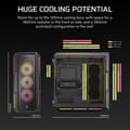 Miniatyrbild 4 av 6: PC-chassi - CORSAIR - iCUE LINK 5000T LX RGB-serie - Mellanhöjd - Svart