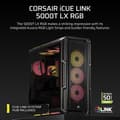 Miniatyrbild 2 av 6: PC-chassi - CORSAIR - iCUE LINK 5000T LX RGB-serie - Mellanhöjd - Svart