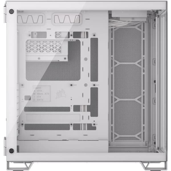 PC-fodral - CORSAIR - 6500X Härdat glas Mid-Tower Dual Chamber - Vit