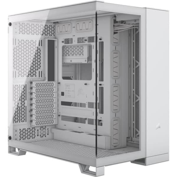 PC-fodral - CORSAIR - 6500X Härdat glas Mid-Tower Dual Chamber - Vit