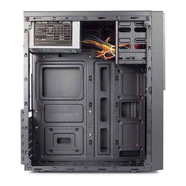 Vultech VCO-A1699P Rev 2.1 ATX med PSU, 1 USB 3.0, 2 USB 2.0-portar svart