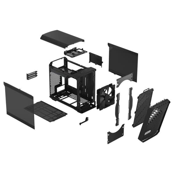 PC-fodral - FRACTAL DESIGN - Torrent Nano Black TG Dark Tint - Svart ( FD-C-TOR1N-01 )