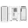 Miniatyrbild 2 av 3: Mellanliggande chassi - be quiet! - Shadow Base 800 DX - Vit - Elegant design - Optimerad kylning