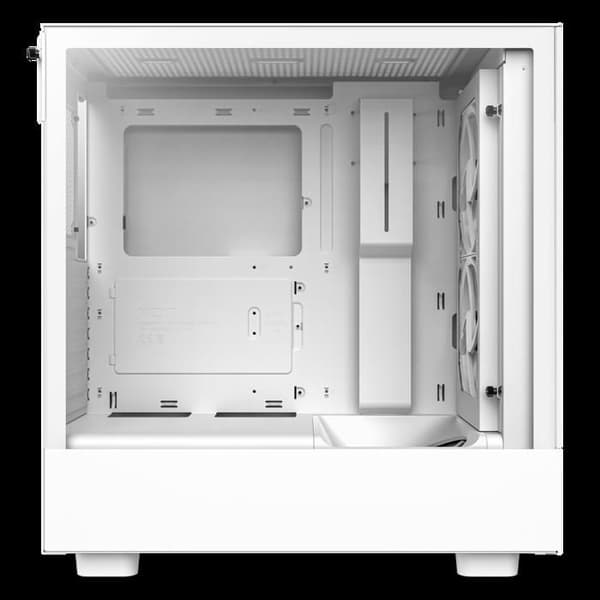 PC-chassi - NZXT - H5 Elite - Vit - Härdat glas - Integrerad RGB - Optimerad prestanda