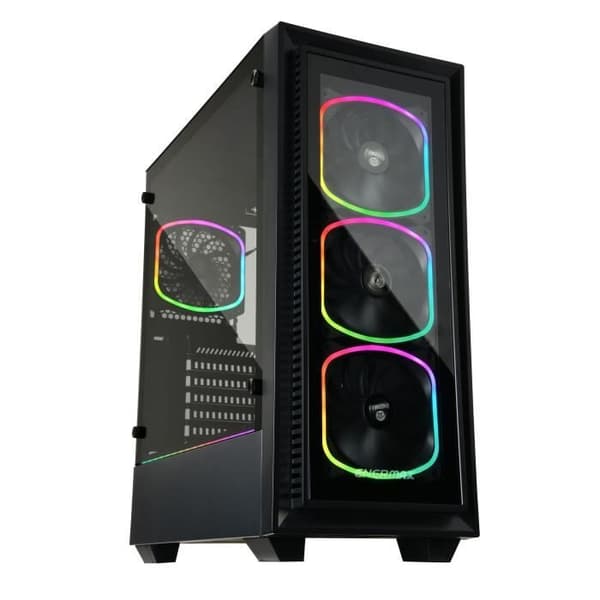 ENERMAX ENERMAX StarryFort PC CASE - Gaming - Svart - Härdat glas - ATX-format (ECA-SF30-M1BB-ARGB StarryFort)