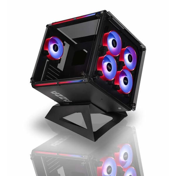 PC Chassi - AZZA - Cube 802 - Full-Tower - Svart - ATX, Micro ATX, Mini-ITX - Spel