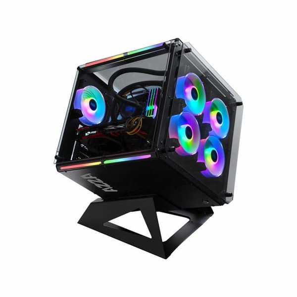 PC Chassi - AZZA - Cube 802 - Full-Tower - Svart - ATX, Micro ATX, Mini-ITX - Spel